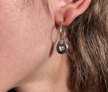 Latham & Neve Collections - Pebble - Pebble Star or Heart Handmade Hoops